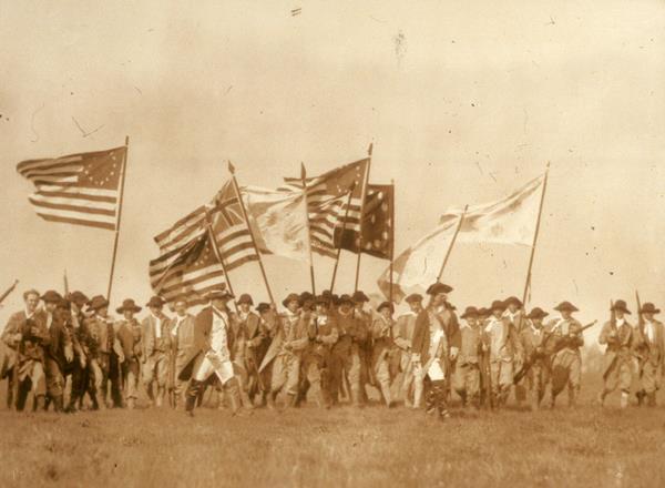  Photograph of Soldiers Re-enacting Cato