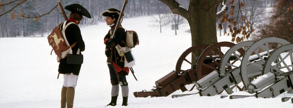 Image of Living History Soldiers and Cannons