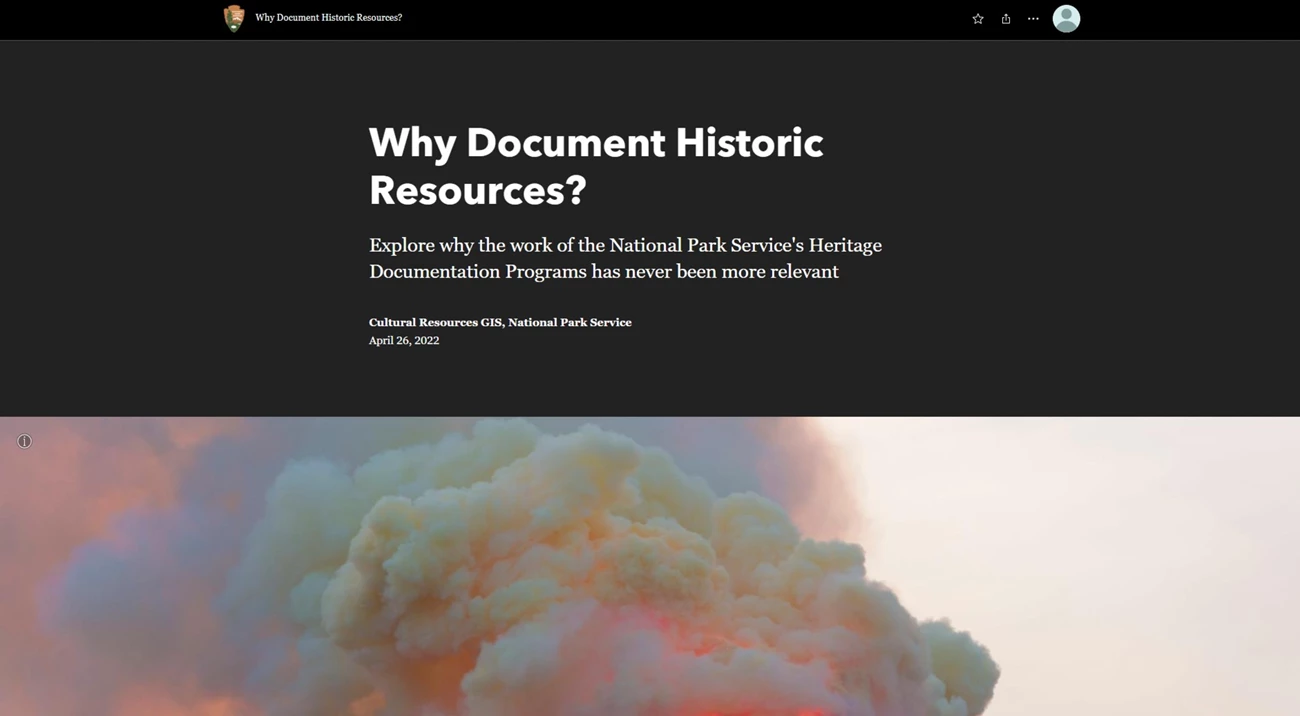 HistoricResources StoryMap of documenting historic resources