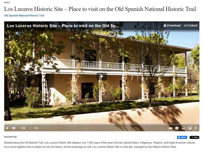 lt= An image of a screenshot from a computer screen of a video. The image is of a two story historic structure.