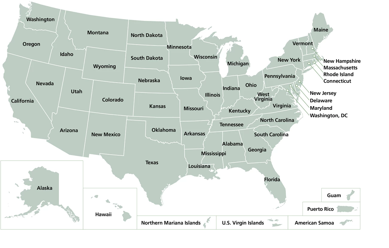 Current Projects Map Map of the US