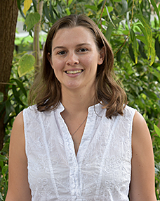 A woman with shoulder-length hair