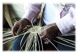 American Indian basketweaver