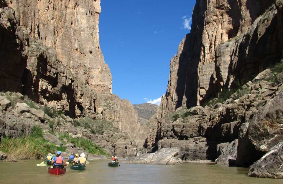 canoeing Mariscal Canyon