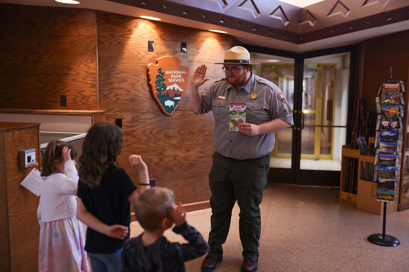 Jr Rangers Being Sworn In