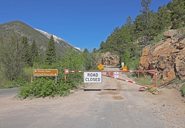 Old Fall River Road is Closed to all uses for Spring Opening