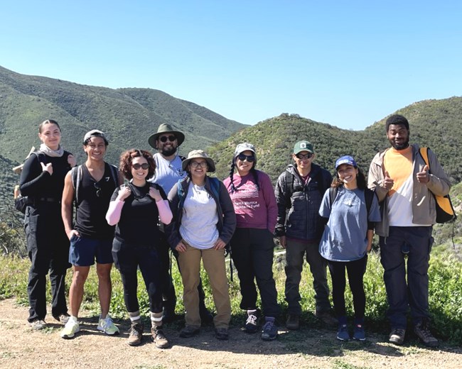 EKO Interns prepare to go on a nature hike to learn more about flora and fauna.