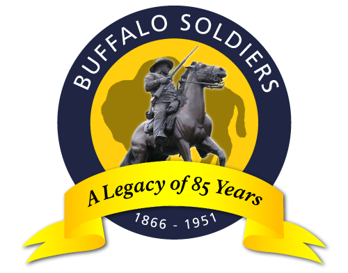 BUSO-Logo A yellow and blue circle with a soldier on a horse in the center