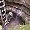 person in sinkhole