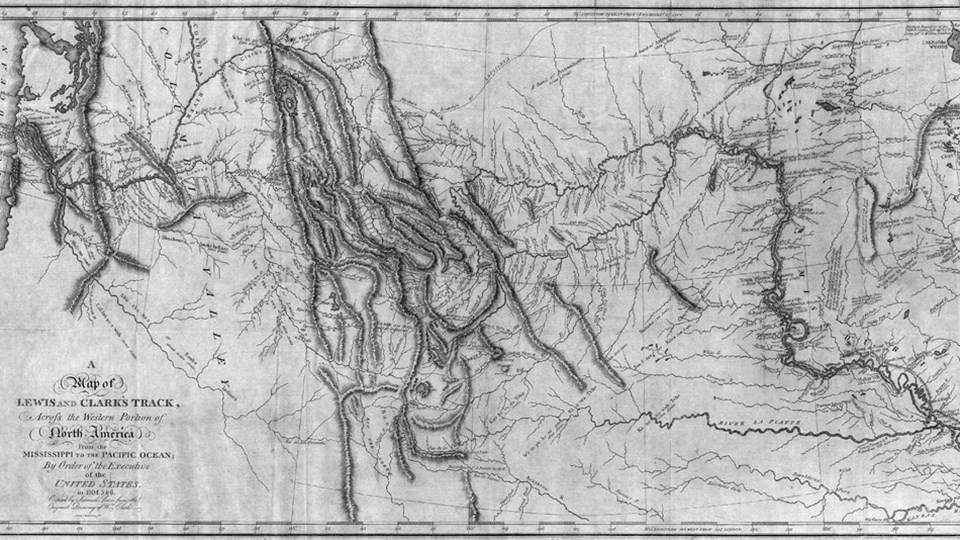 map of lewis and clark track across north america