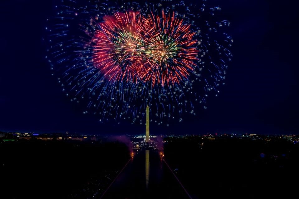 Fireworks over the Washington Monument