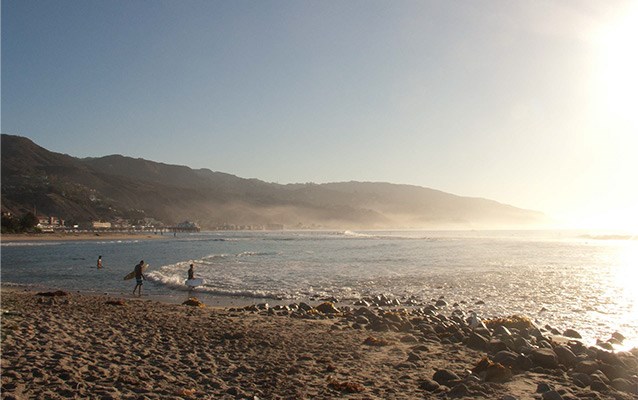 Malibu Historic District, Malibu, California. Ref# 100002022 Surfers at the beach