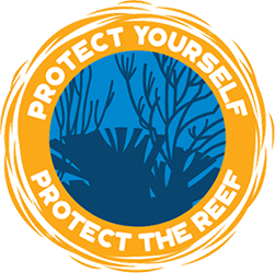 Protect Yourself Protect the Reef Campaign Graphic Protect yourself protect the reef campaign graphic