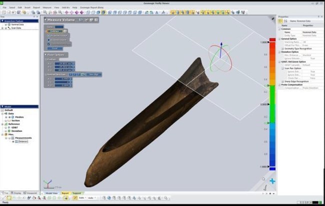 Manipulating 3D scan with computer software