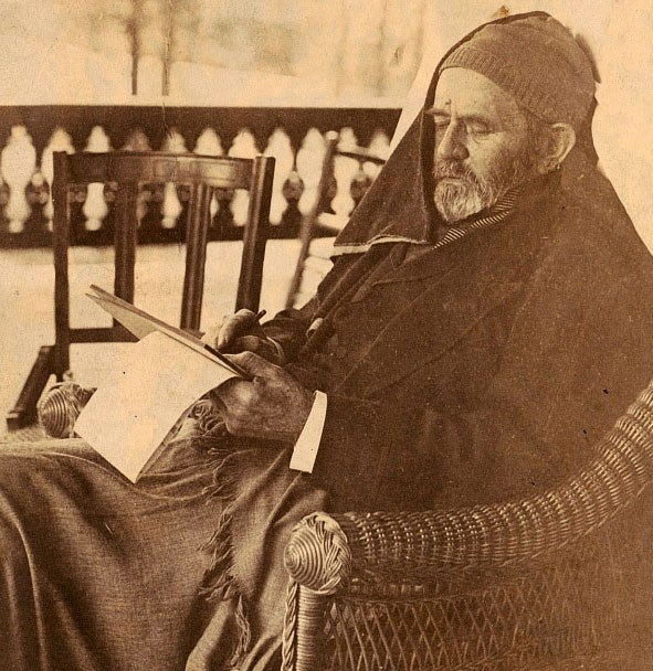 Gen. U.S. Grant writing his memoirs, Mount McGregor