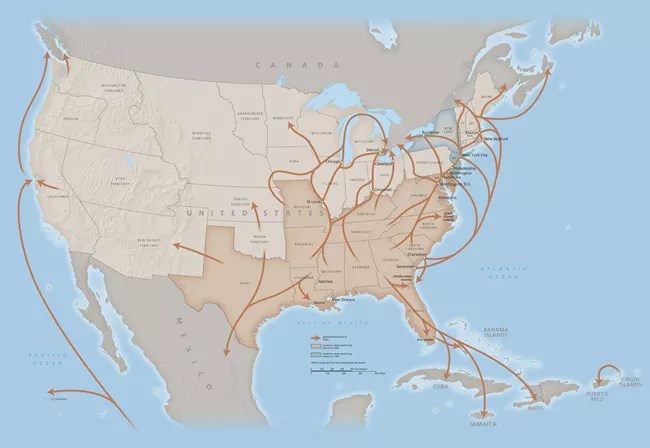 Underground Railroad Route Maps