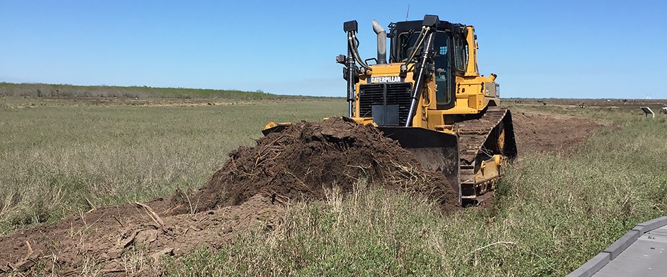 At Palo Alto Battlefield National Historical Park in Texas, man-made drainage ditches, levees and stock ponds were removed in 2017 to help re-establish the wetland and prairie landscape that existed at the time of the 1846 battle.