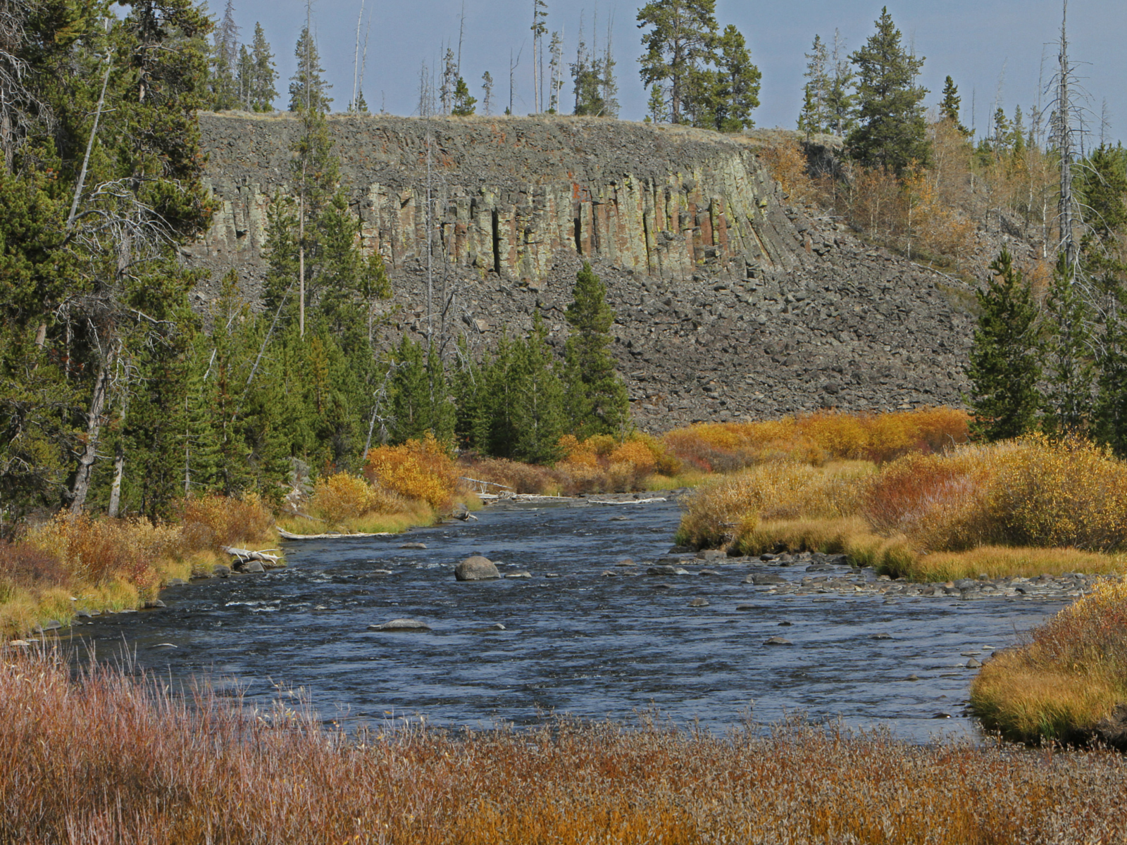 Gardner River and Sheepeater Cliff