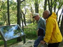 Cloud family enjoying the wheelchair accessible trail