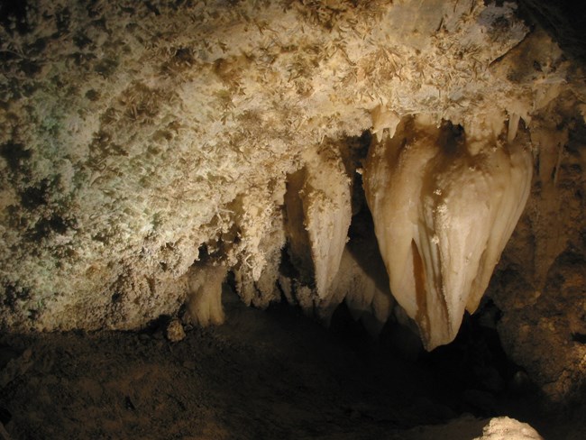 The Great Heart of Timpanogos surrounded by helictites