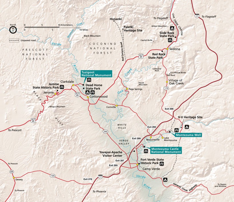 Verde Valley Area Map