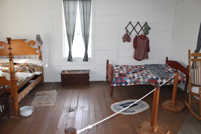 Childrens bedroom inside Historic Ray House
