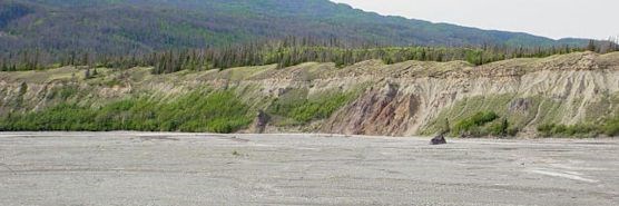 Bluffs along the Kotsina river