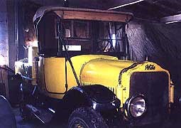 YPT Company service truck converted from a touring bus showing  its condition following conservation treatment