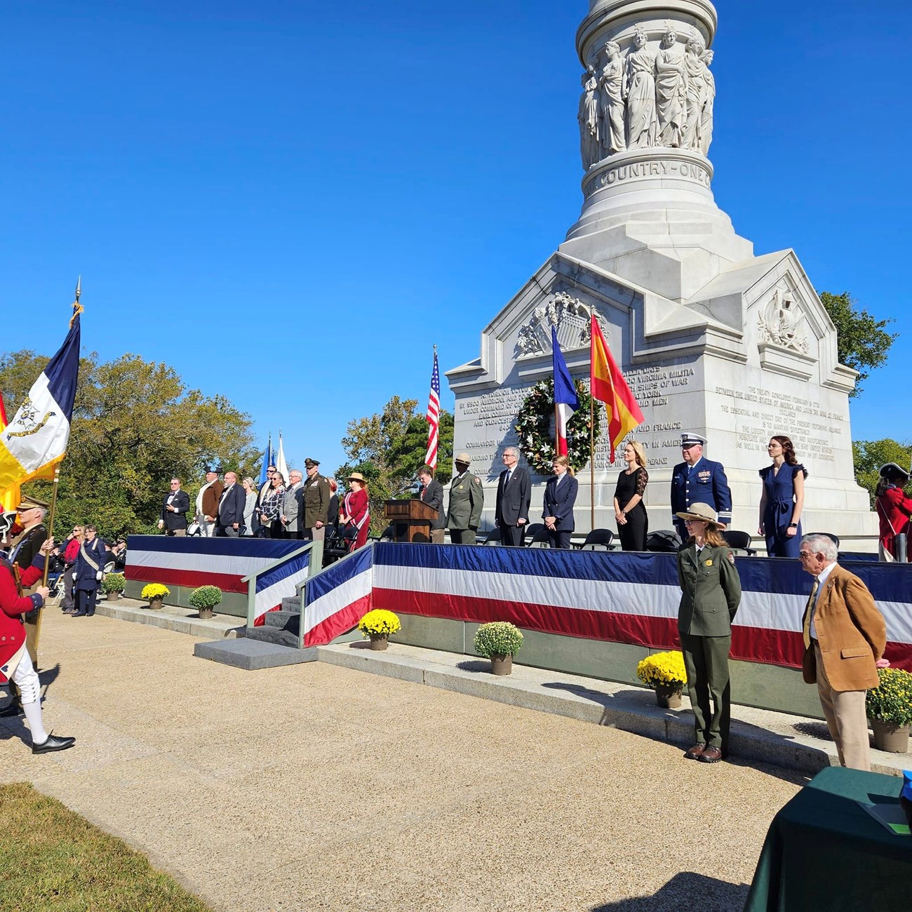 flag and festivities