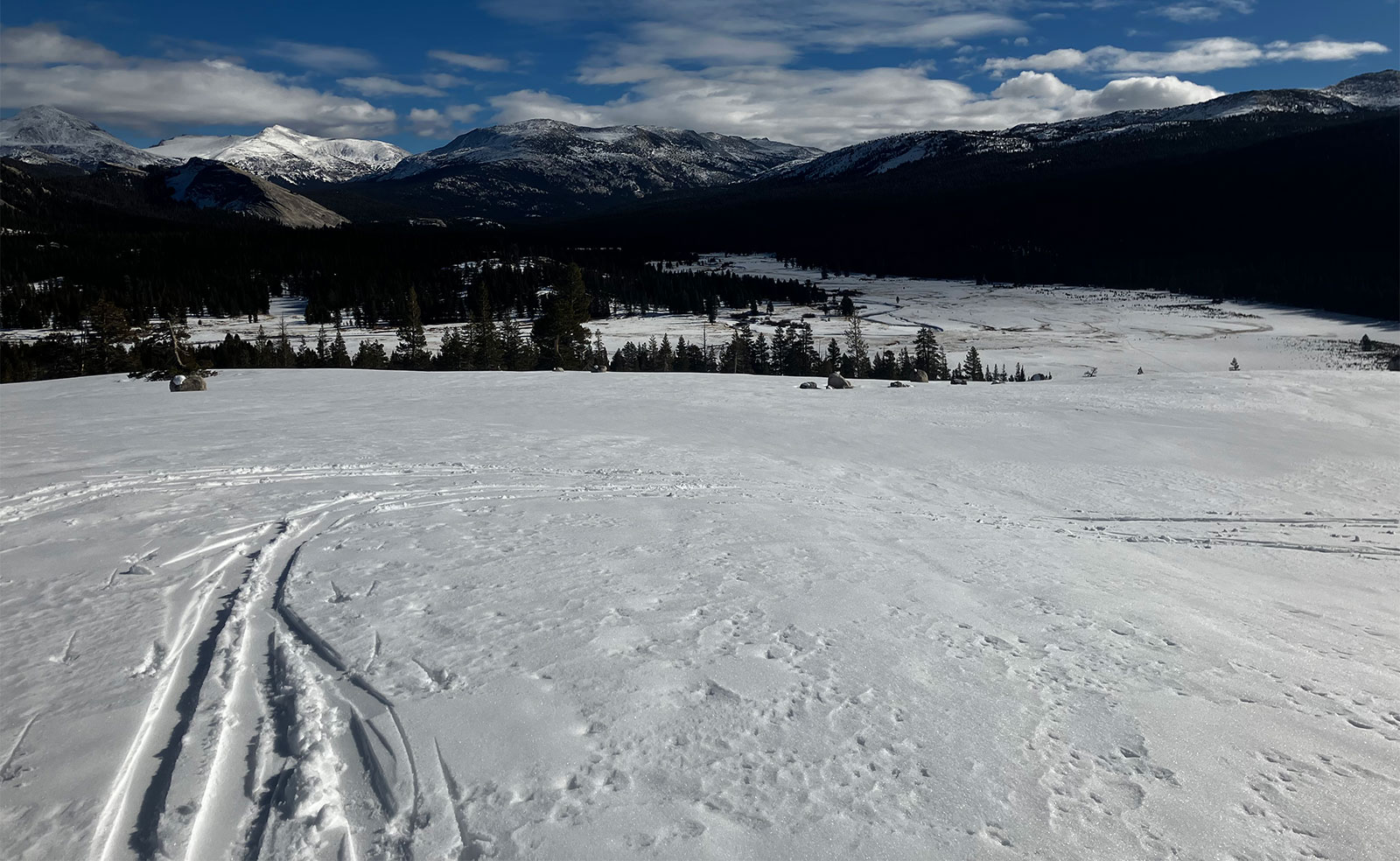 Christmas day view from Pothole Dome on December 25, 2023.