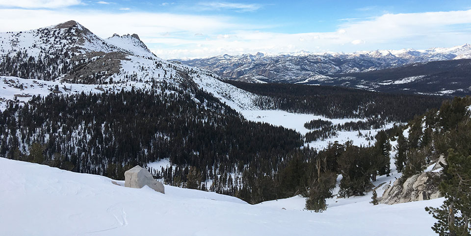 Looking north from near Elizabeth Lake on March 2, 2022