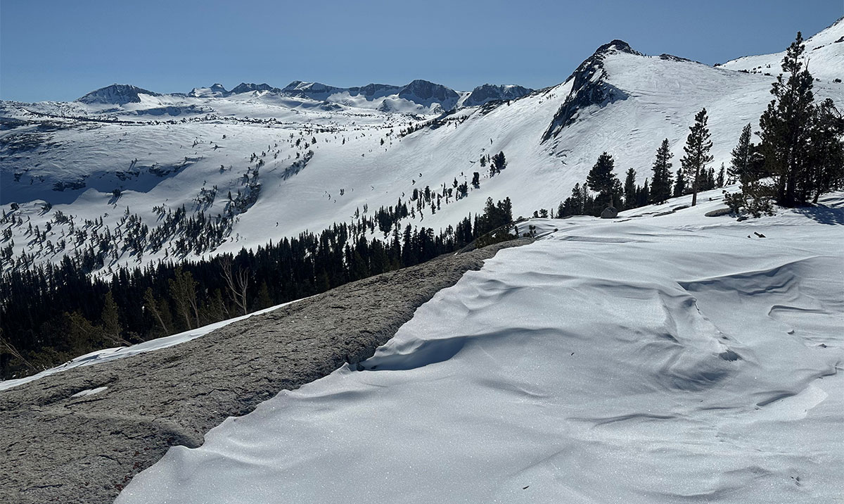 Looking towards Rafferty Creek drainage on February 18, 2023.