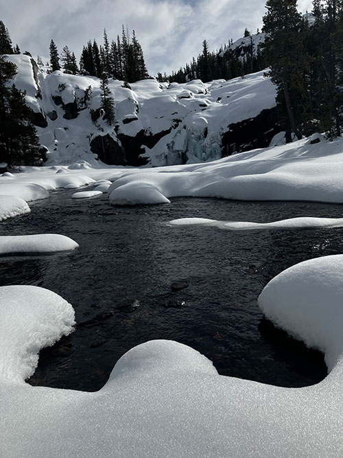 Tuolumne River at Glen Aulin on January 19, 2024.