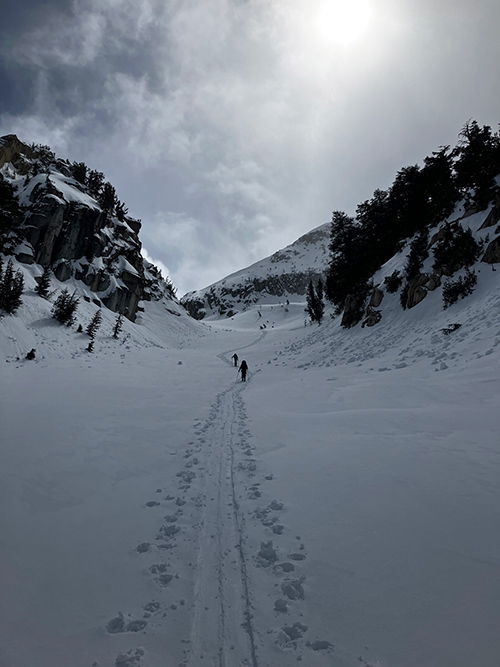 Tuolumne Meadows Le Couloir on April 14, 2024.