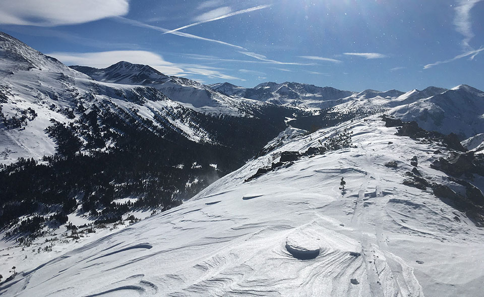 Wind effects and the high Sierra on January 2, 2022.