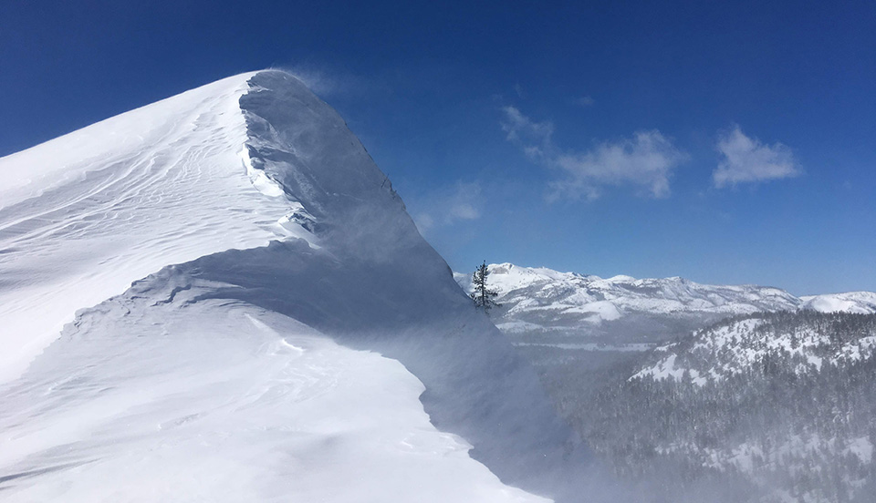 Winds on Lembert Dome on February 18, 2019.