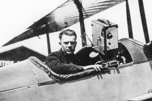 Clarence Prest poses in the Polar Bear II before leaving Buffalo, New York for Alaska and beyond