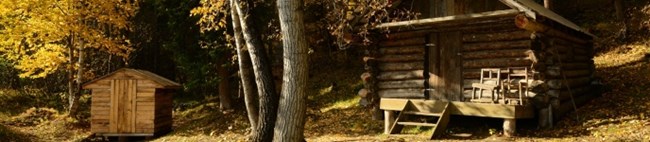 Public Use Cabin in fall colors