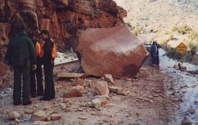 Rockfall on Switchbacks