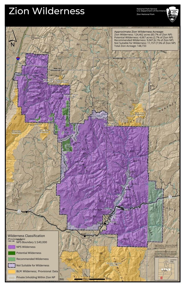 wilderness boundary map